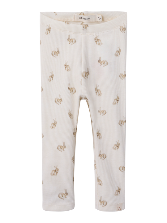 Lil' Atelier BABY LAVO EMO SLIM LEGGING - Turtledove Rabbit