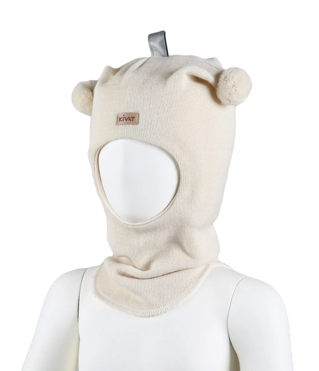 Myk ullbalaclava med pølser for spedbarn, perfekt barneklær for vinteren