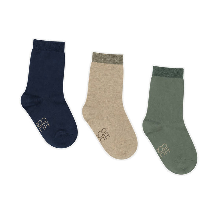 Hust &amp; Claire | Foty 3-pack ull- og bambussokker – Blues