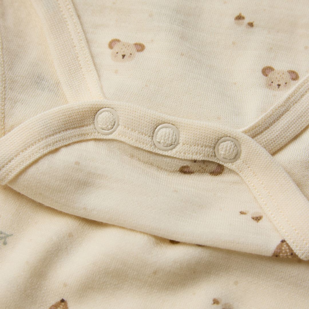 Hust &amp; Claire | Baloo Forest Ull/Bambus Body – Offwhite