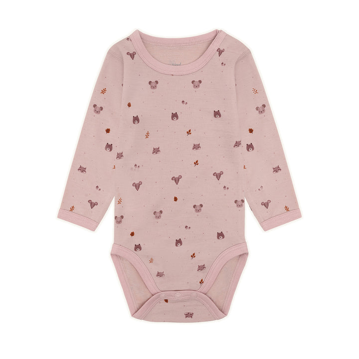 Hust &amp; Claire | Baloo Forest Ull/Bambus Body – Dusty Rose