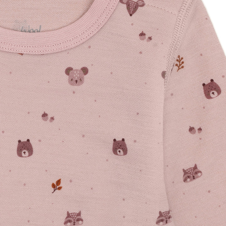 Hust &amp; Claire | Baloo Forest Ull/Bambus Body – Dusty Rose