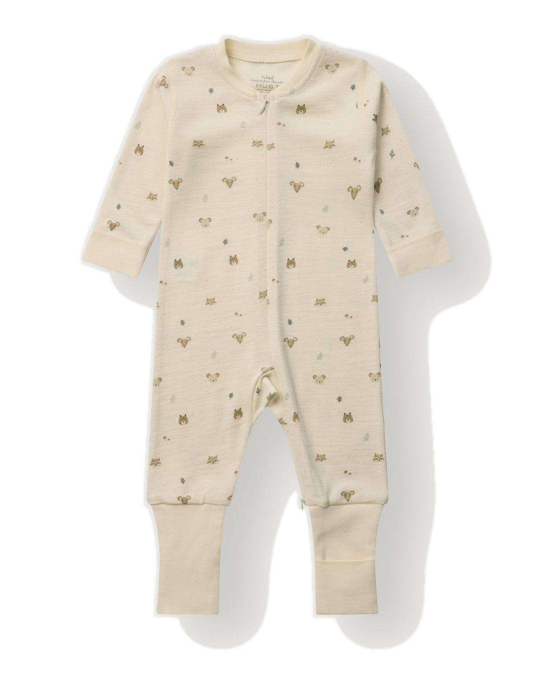 Hust &amp; Claire | Manu Forest Ull/Bambus Pysj – Offwhite
