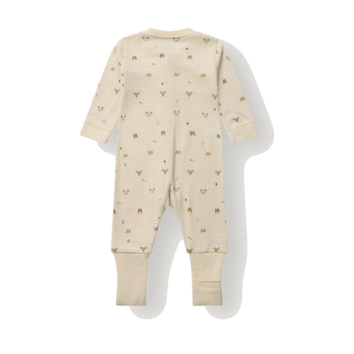 Hust &amp; Claire | Manu Forest Ull/Bambus Pysj – Offwhite