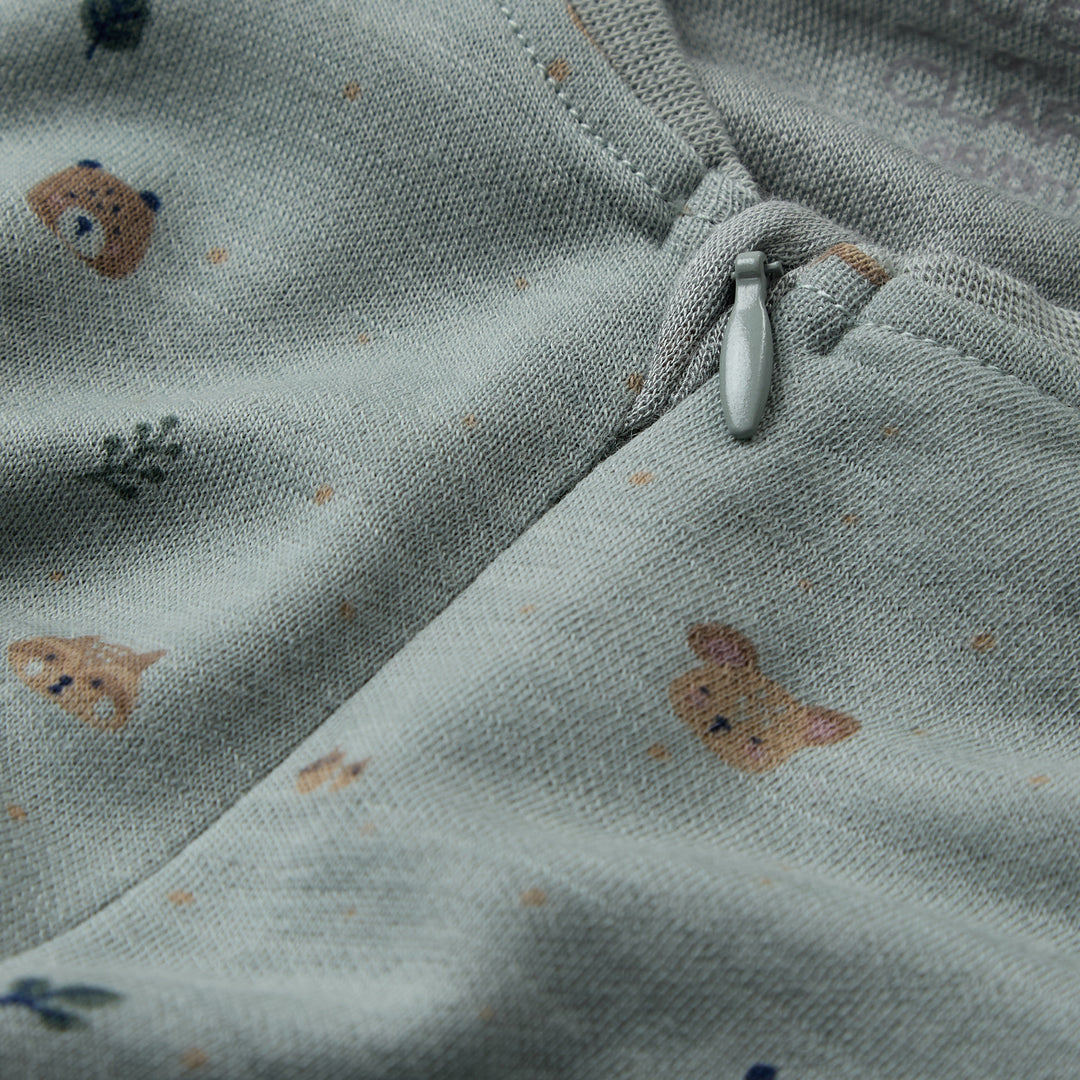 Hust &amp; Claire | Manu Forest Ull/Bambus Pysj – Slate Green