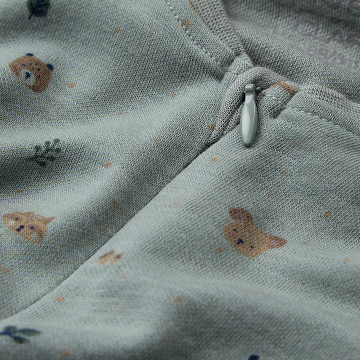 Hust &amp; Claire | Manu Forest Ull/Bambus Pysj – Slate Green