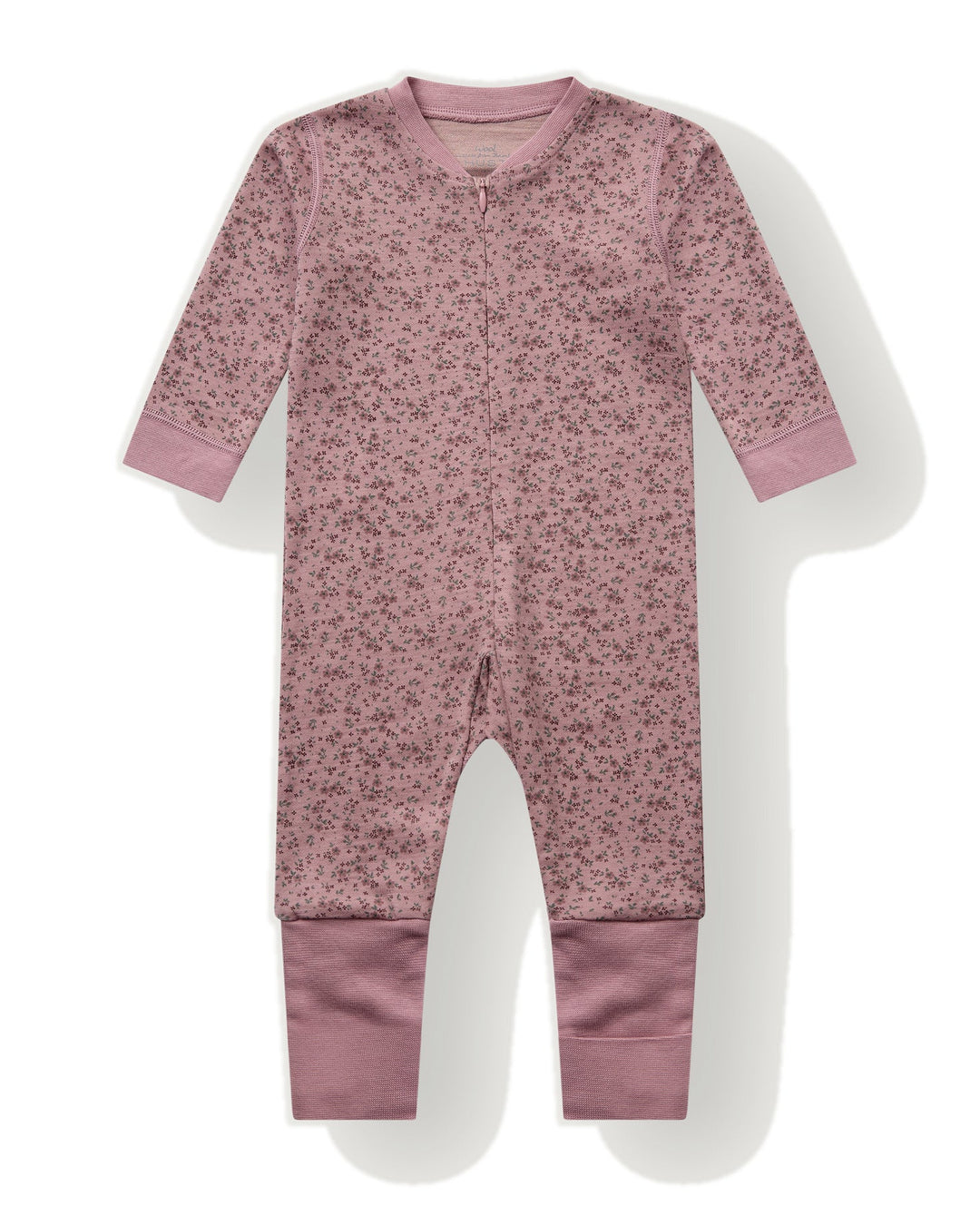 Hust &amp; Claire | Manu Zip Tiny Pyjamas Ull/Bambus – Heather
