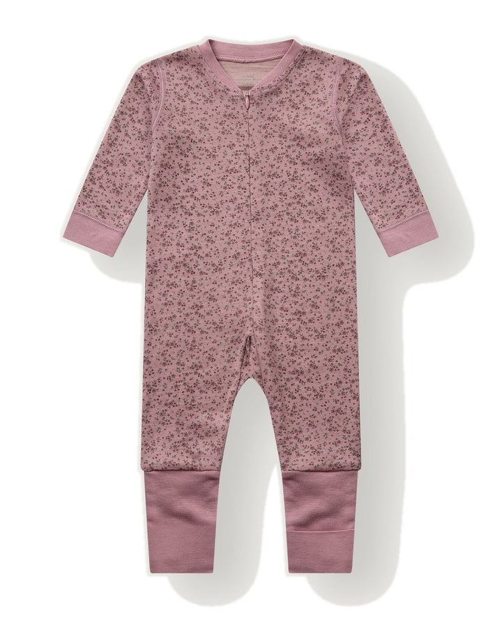 Hust &amp; Claire | Manu Zip Tiny Pyjamas Ull/Bambus – Heather