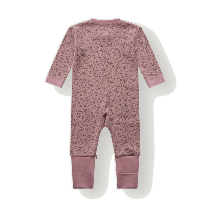 Hust &amp; Claire | Manu Zip Tiny Pyjamas Ull/Bambus – Heather