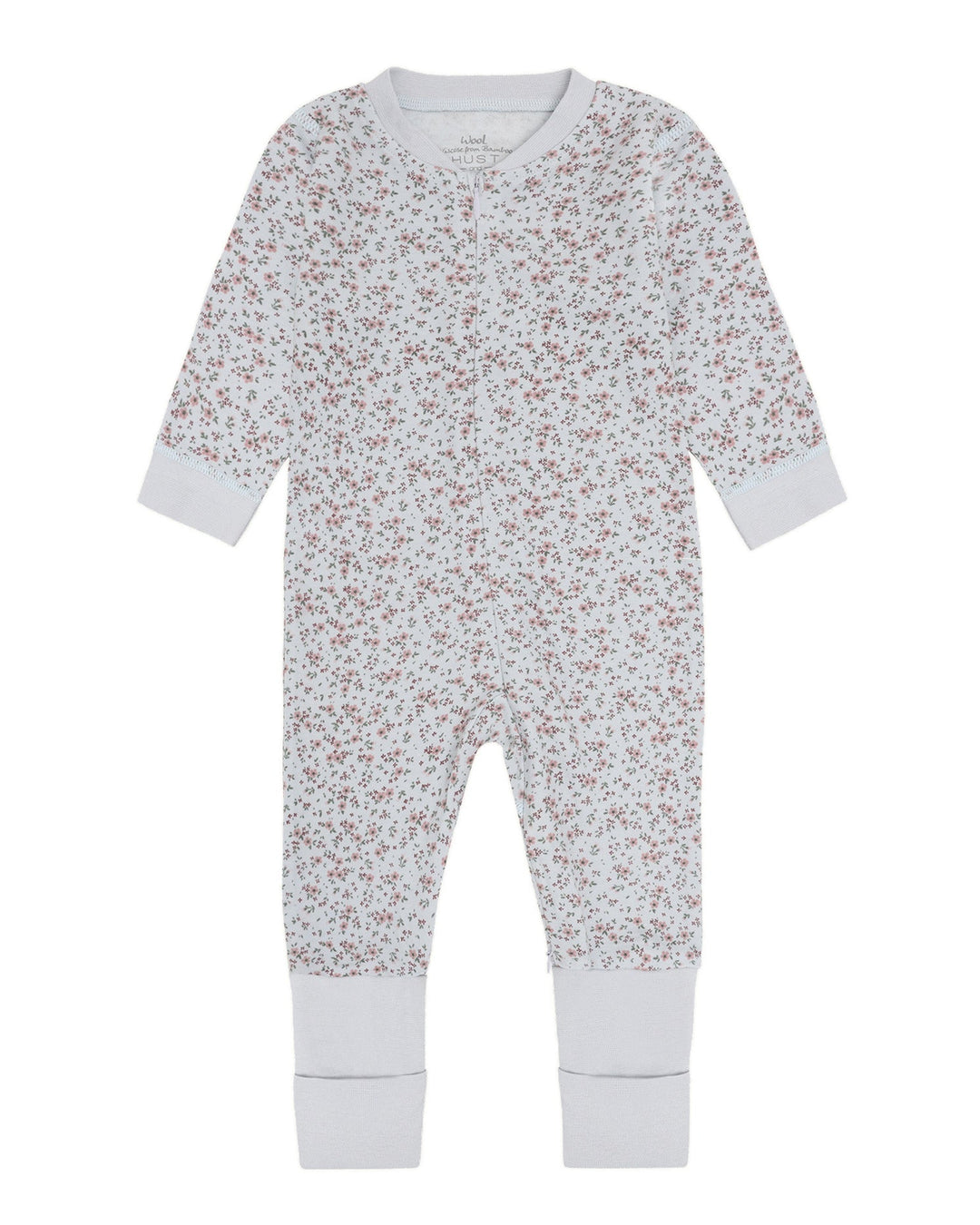 Hust &amp; Claire | Manu Zip Tiny Pyjamas Ull/Bambus – A Bit Blue
