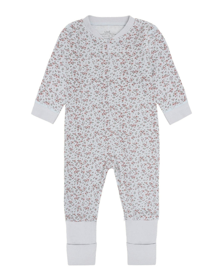Hust &amp; Claire | Manu Zip Tiny Pyjamas Ull/Bambus – A Bit Blue