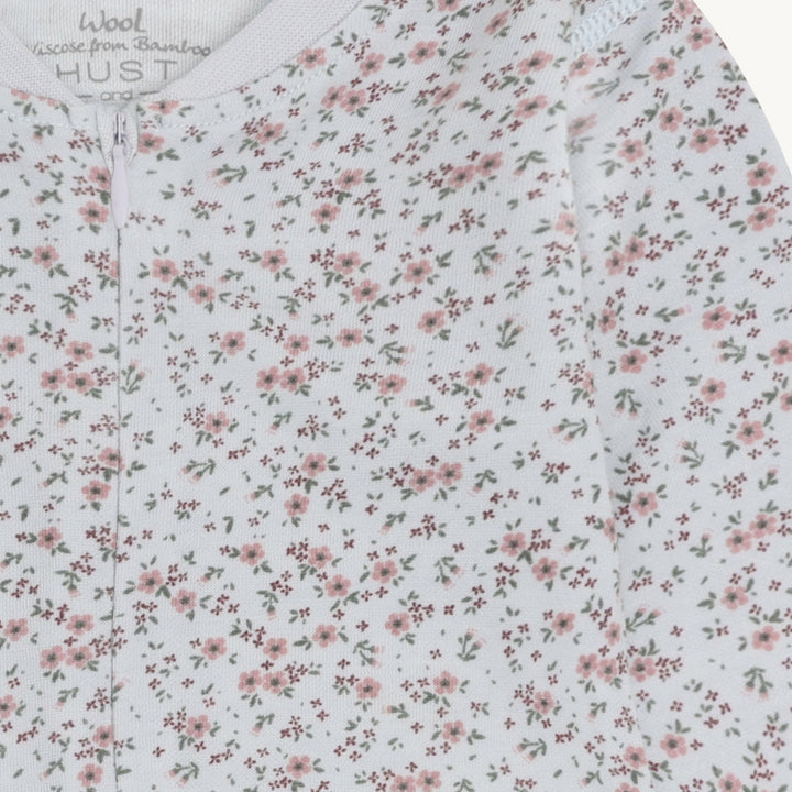 Hust &amp; Claire | Manu Zip Tiny Pyjamas Ull/Bambus – A Bit Blue