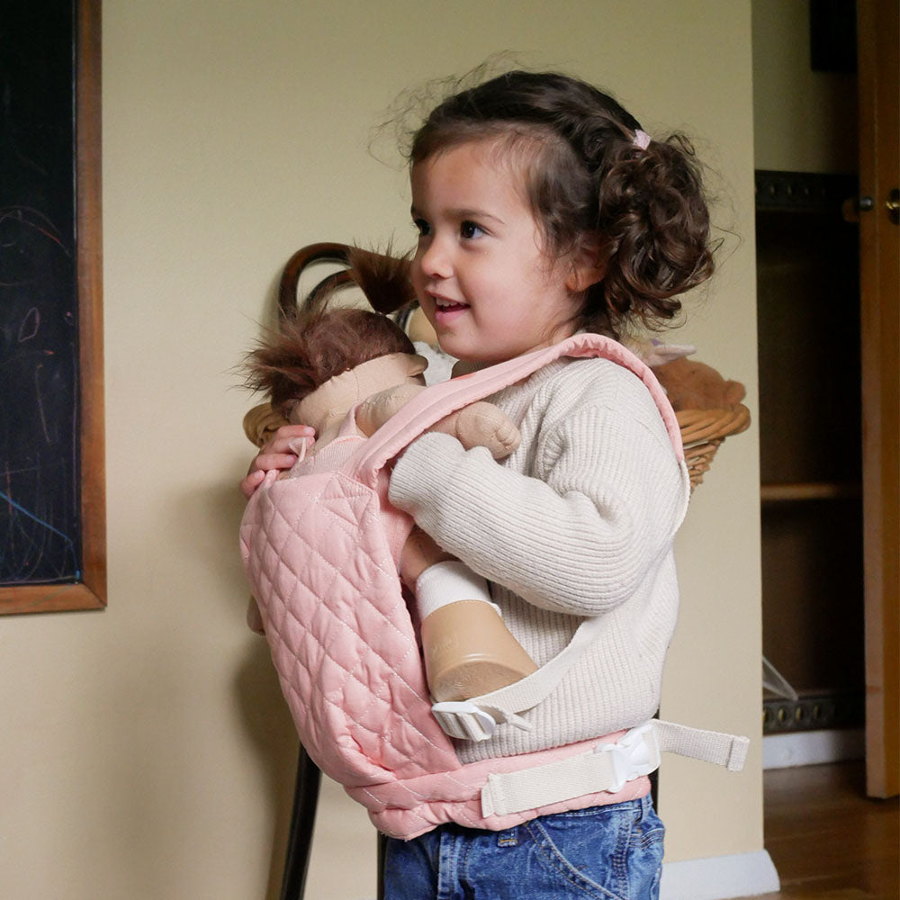 Olli Ella | Dinkum Dolls Quilted Carrier - Rose - Torgunns Barneklær AS