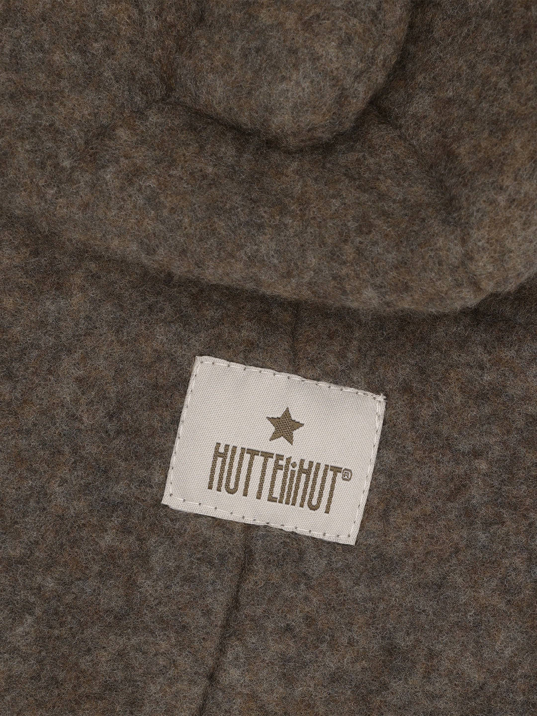 HUTTEliHUT | Ullfleece Dress m/Bamseører - Brown Melange