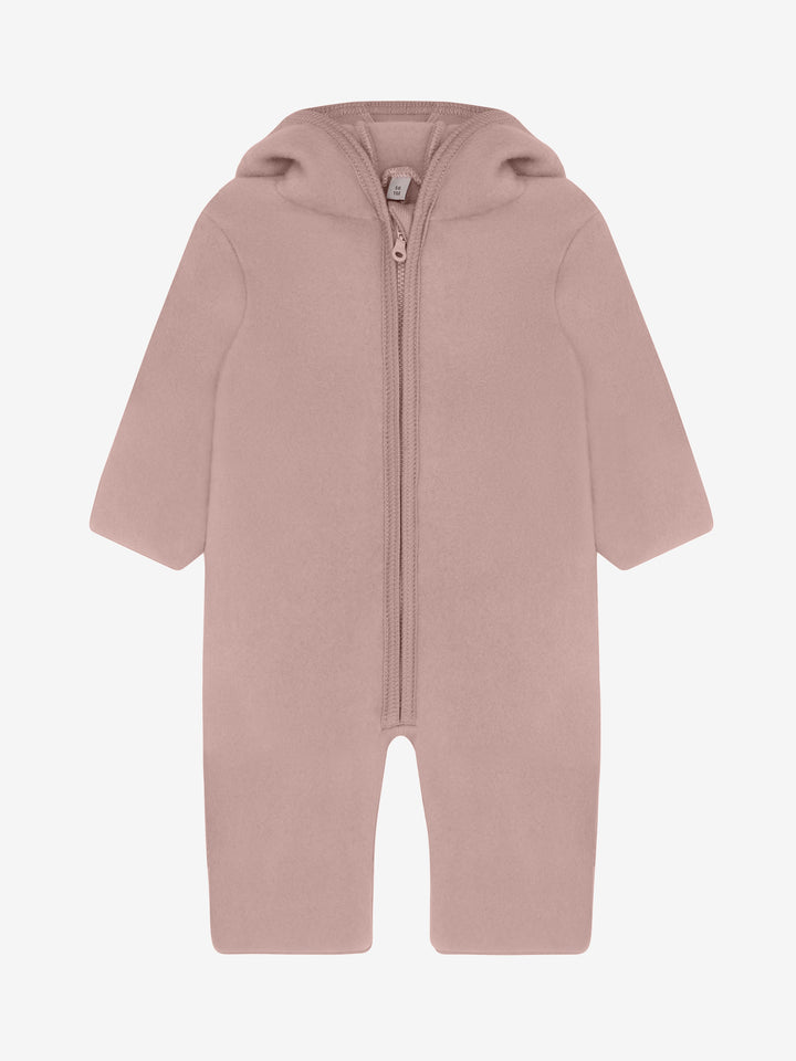 HUTTEliHUT | Ullfleece Dress m/Bamseører - Mahogany Rose