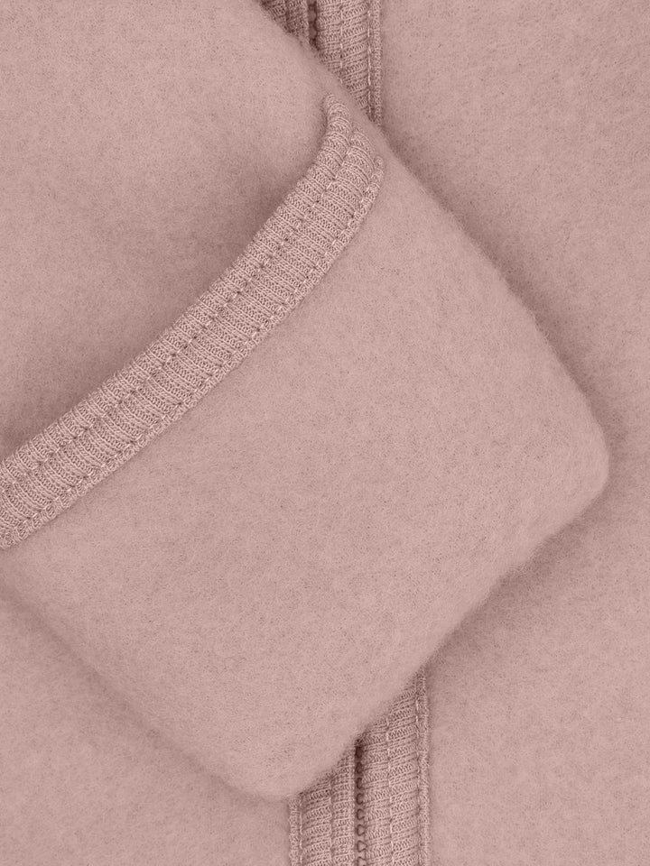 HUTTEliHUT | Ullfleece Dress m/Bamseører - Mahogany Rose