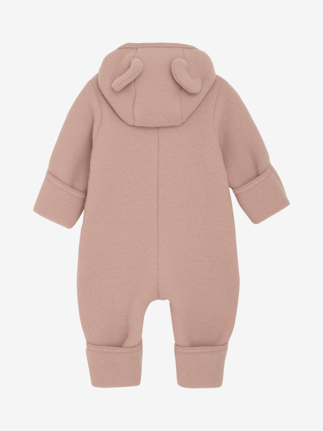 HUTTELiHUT Pram Suit Ears Wool Fleece - Mahogany Rose