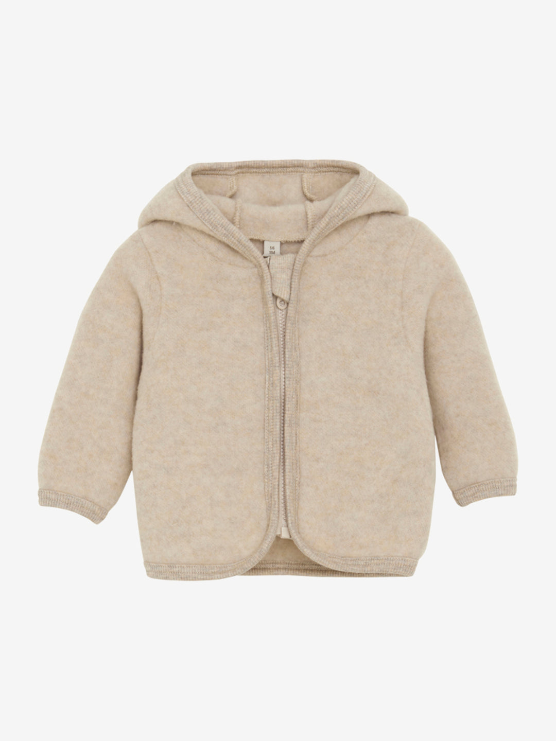 HUTTEliHUT | Jacket Ears Wool Fleece - Camel Melange - Torgunns Barneklær AS