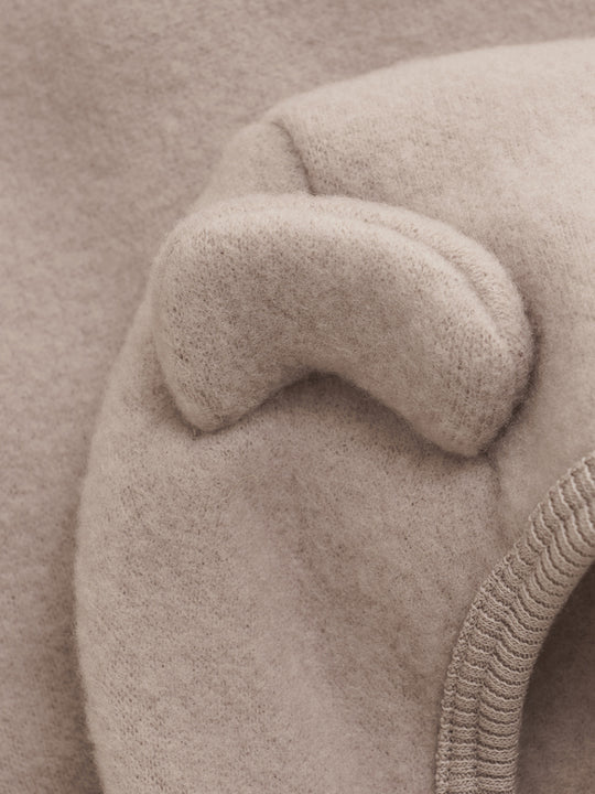 HUTTEliHUT | Jacket Ears Wool Fleece - Mahogany Rose - Torgunns Barneklær AS