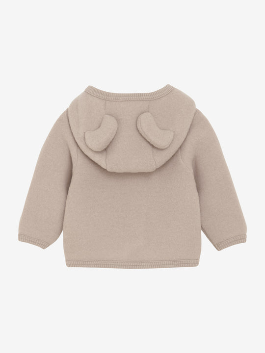 HUTTEliHUT | Jacket Ears Wool Fleece - Mahogany Rose - Torgunns Barneklær AS