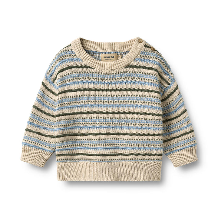Wheat | Jacquard Pullover Harlow - Offwhite