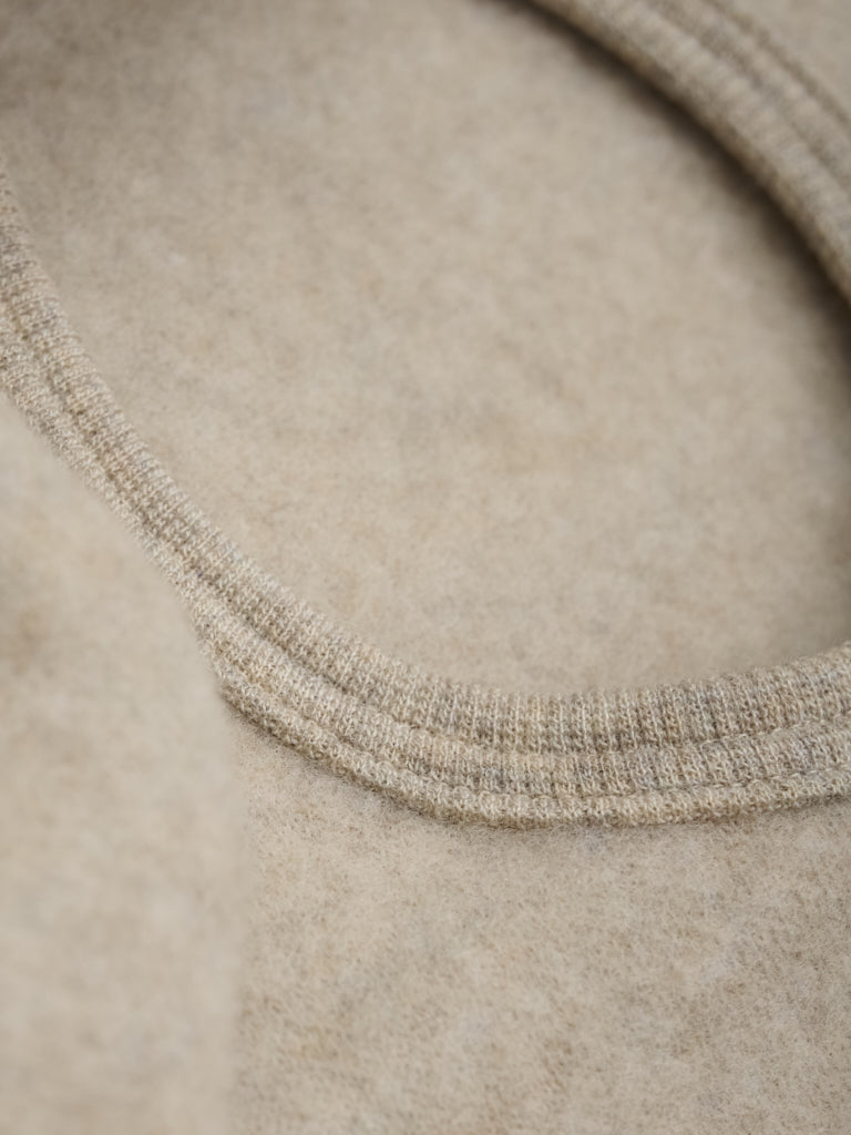 HUTTEliHUT | Balaclava Ears Wool Fleece - Camel Melange - Torgunns Barneklær AS