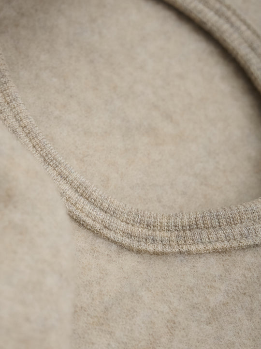 HUTTEliHUT | Balaclava Ears Wool Fleece - Camel Melange - Torgunns Barneklær AS