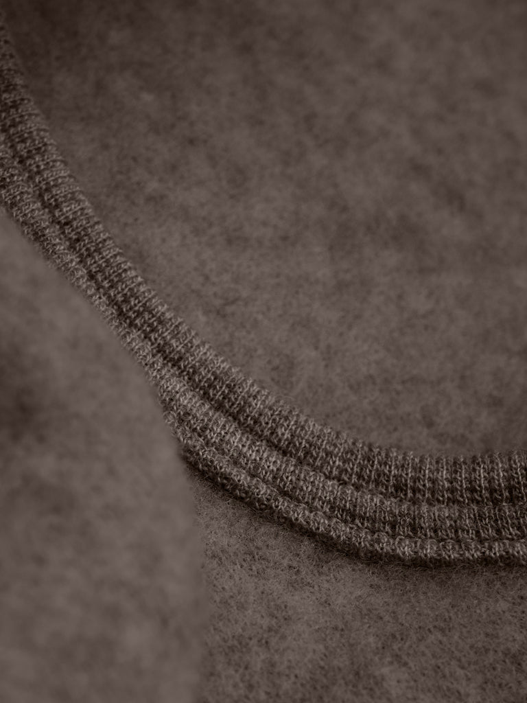 HUTTEliHUT | Balaclava Ears Wool Fleece - Brown Melange