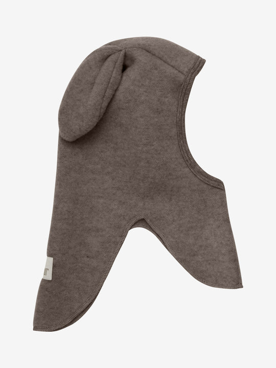 HUTTEliHUT | Balaclava Ears Wool Fleece - Brown Melange