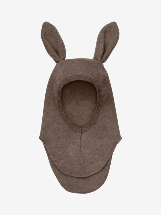 HUTTEliHUT | Balaclava Ears Wool Fleece - Brown Melange