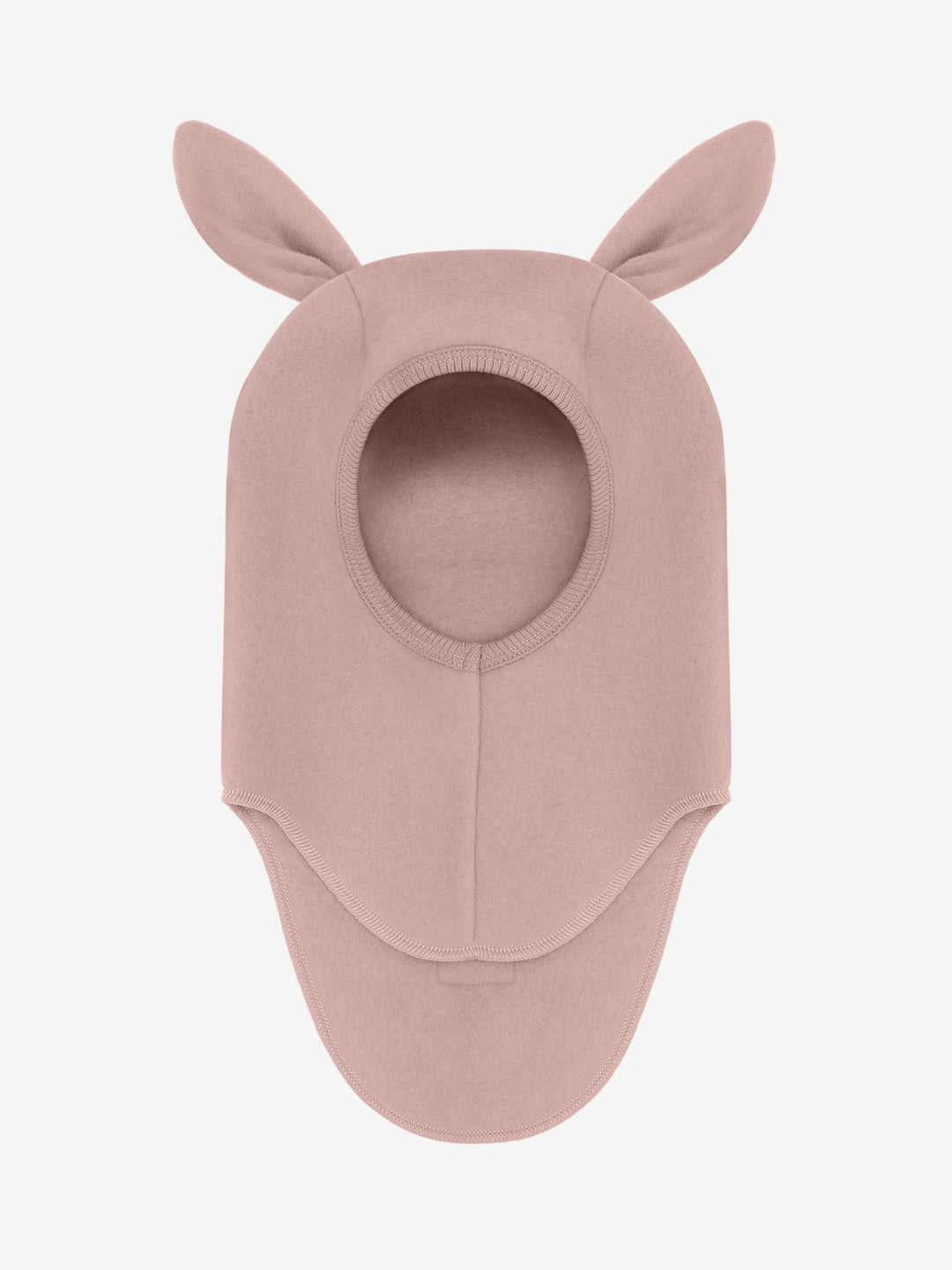 HUTTEliHUT | Ullfleece Balaclava m/kaninører - Mahogany Rose