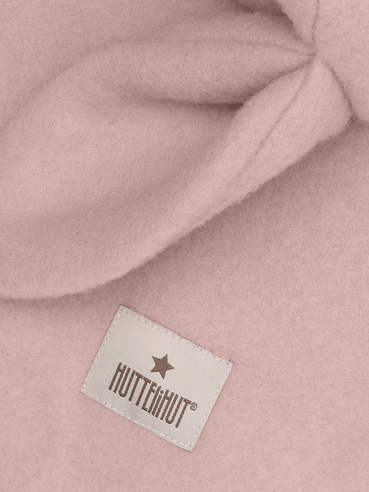 HUTTEliHUT | Ullfleece Balaclava m/kaninører - Mahogany Rose