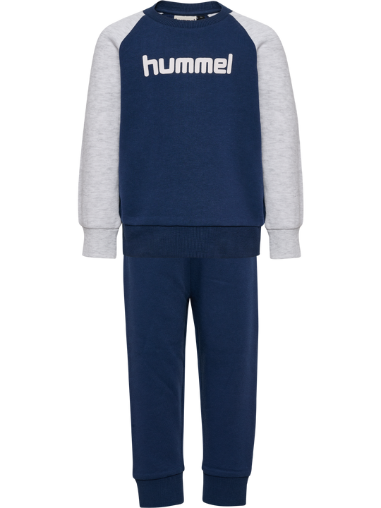 hummel MINI REG BASE SWEAT SET - Dress Blues - Torgunns Barneklær AS