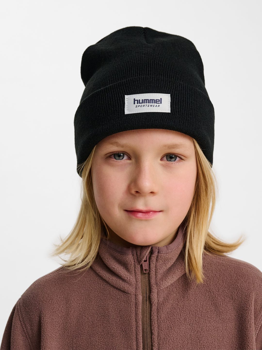 hummel hmlJR KNIT BEANIE - BLACK - Torgunns Barneklær AS
