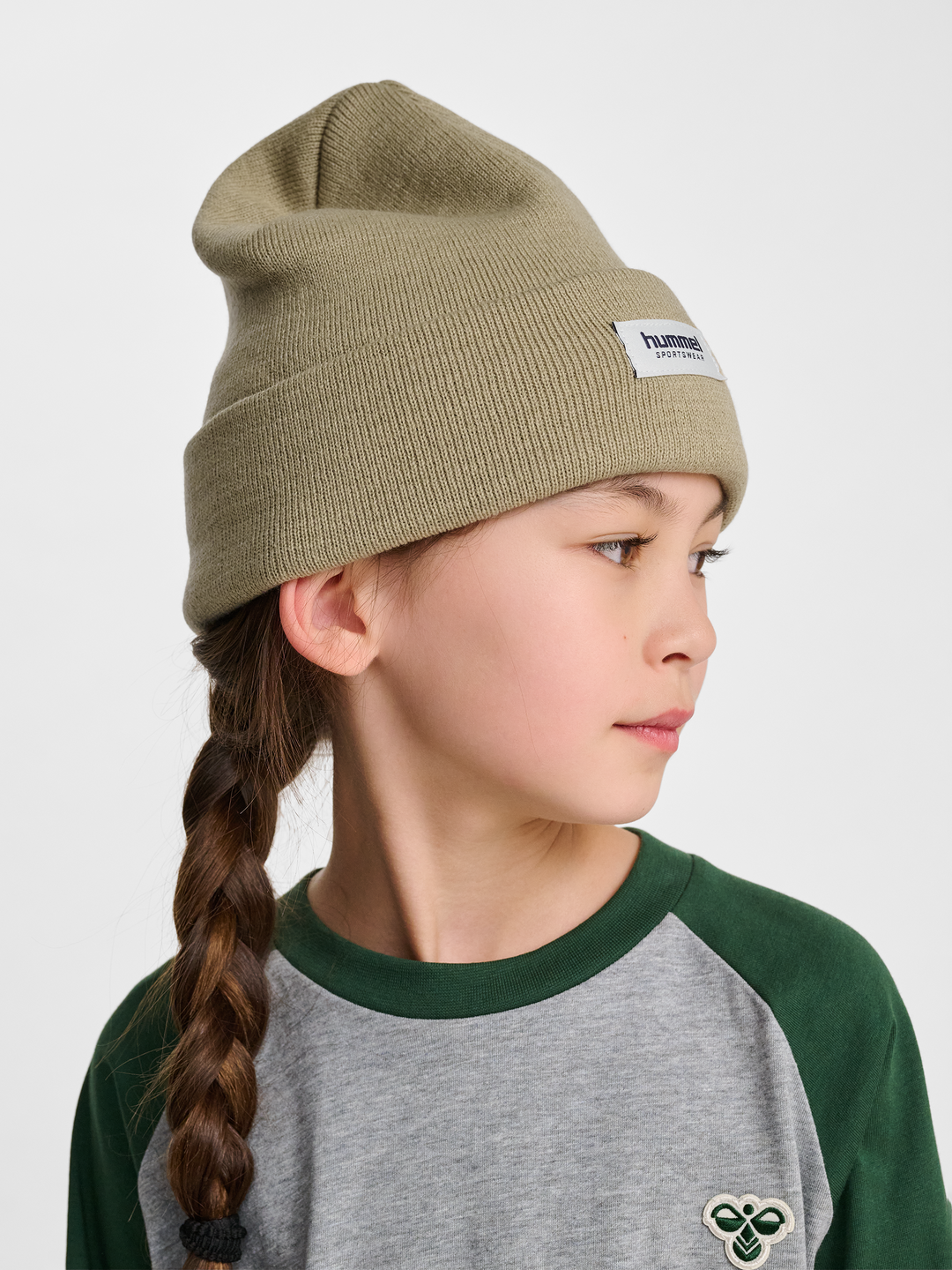 hummel hmlJR KNIT BEANIE - CORNSTALK - Torgunns Barneklær AS