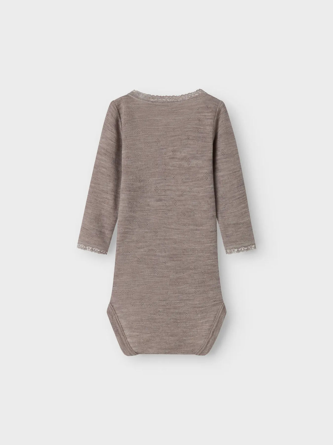 name it baby WANG WOOL NEEDLE LS BODY SOLID NOOS - Satellite - Torgunns Barneklær AS