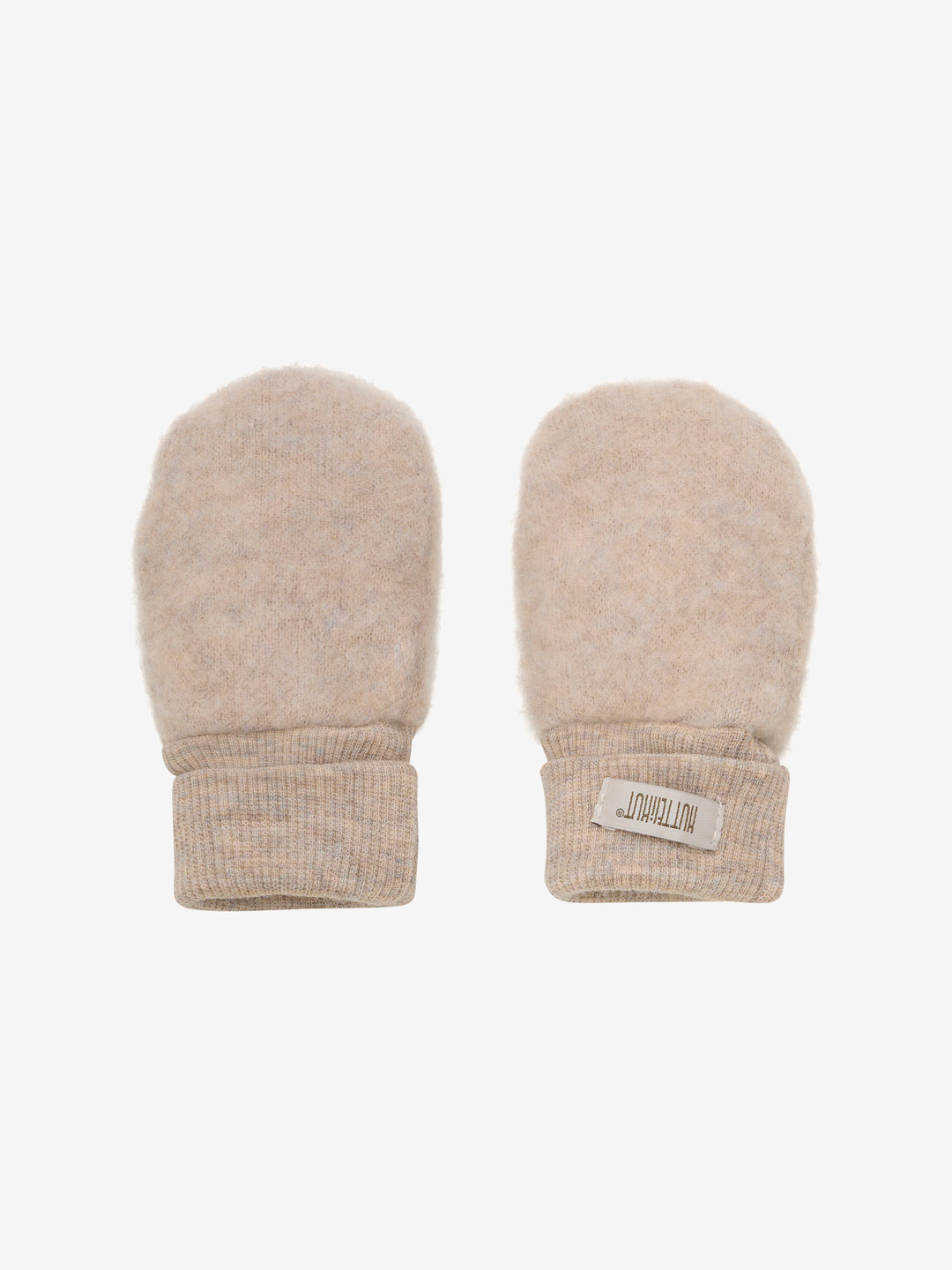 HUTTEliHUT | Mittens Wool Fleece 2-layer - Camel Melange - Torgunns Barneklær AS