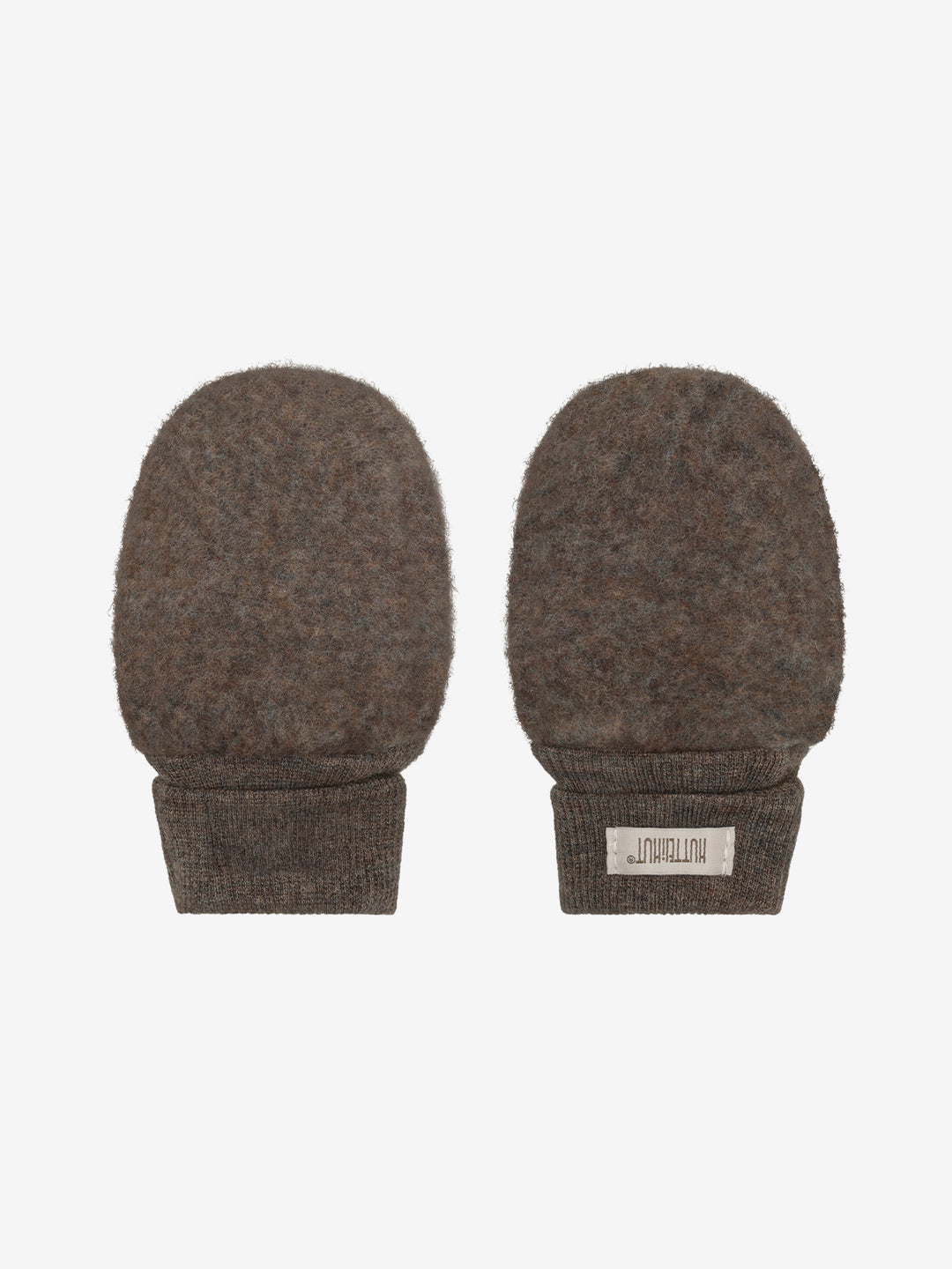 HUTTEliHUT | Ullfleece Votter - Brown Melange