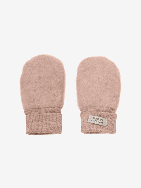 HUTTEliHUT | Mittens Wool Fleece 2-layer - Mahogany Rose
