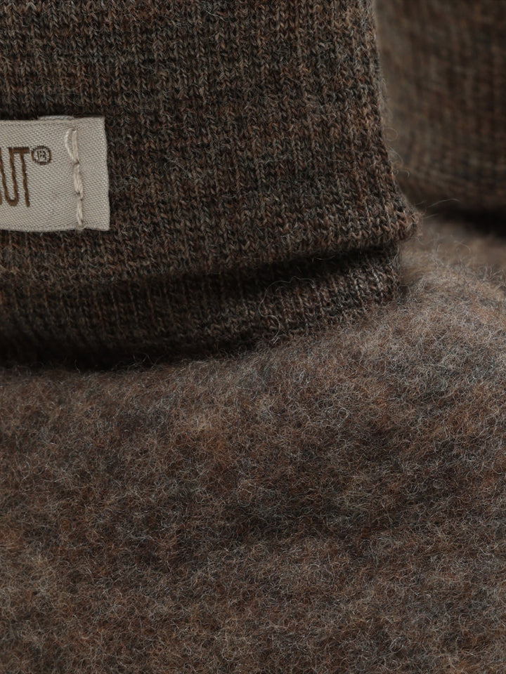 HUTTEliHUT | Ullfleece Tøfler - Brown Melange