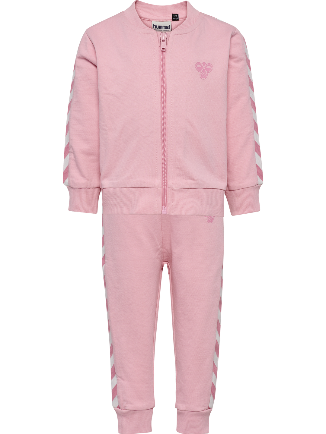 hummel MINI REG CHEVRON SET - PINK NECTAR - Torgunns Barneklær AS