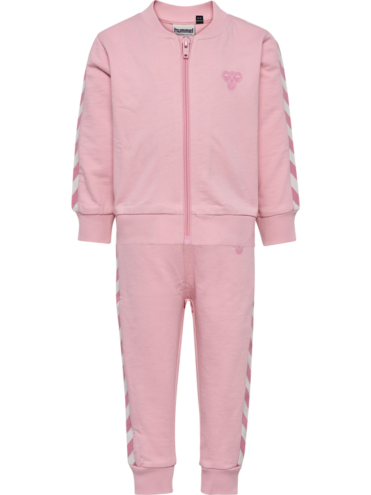 hummel MINI REG CHEVRON SET - PINK NECTAR - Torgunns Barneklær AS