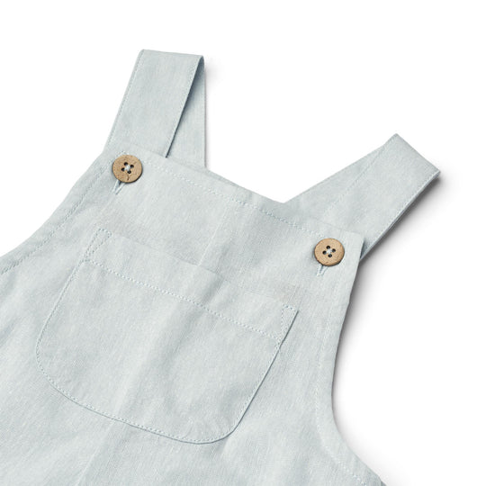 Wheat Main Overall Sigge - Light Blue Chambray - Torgunns Barneklær AS