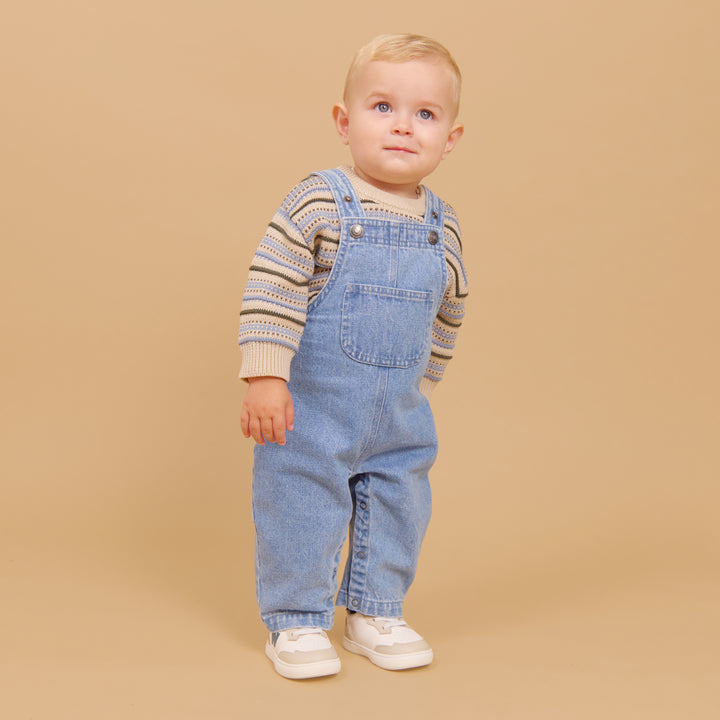 Wheat | Ivan Denim Overall - Light Blue Denim