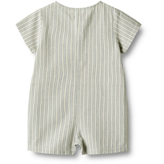 Wheat Playsuit Niller - Aqua Blue - Torgunns Barneklær AS