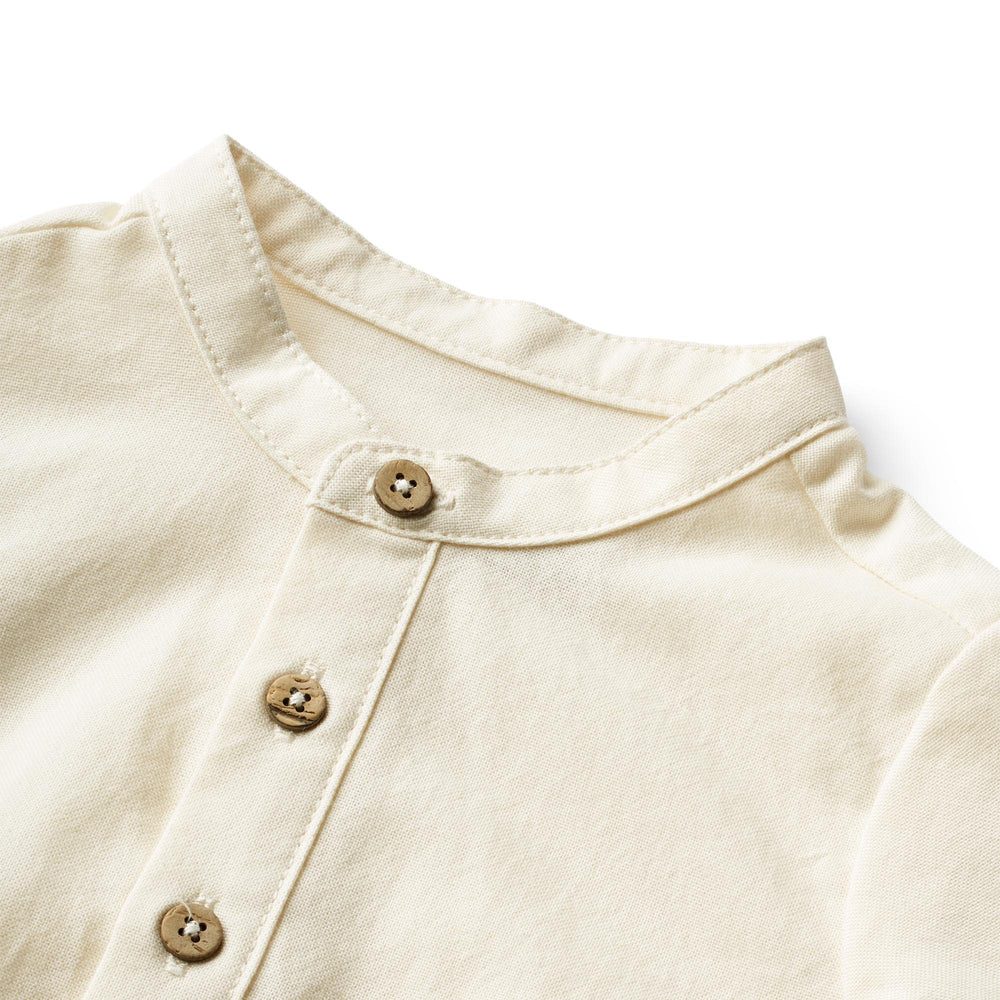 Wheat Main Romper Shirt Victor - Eggshell