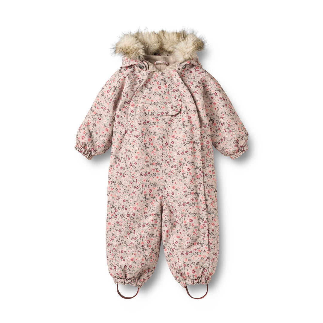Wheat | Vinterdress Nickie - Grey Moon Flowers