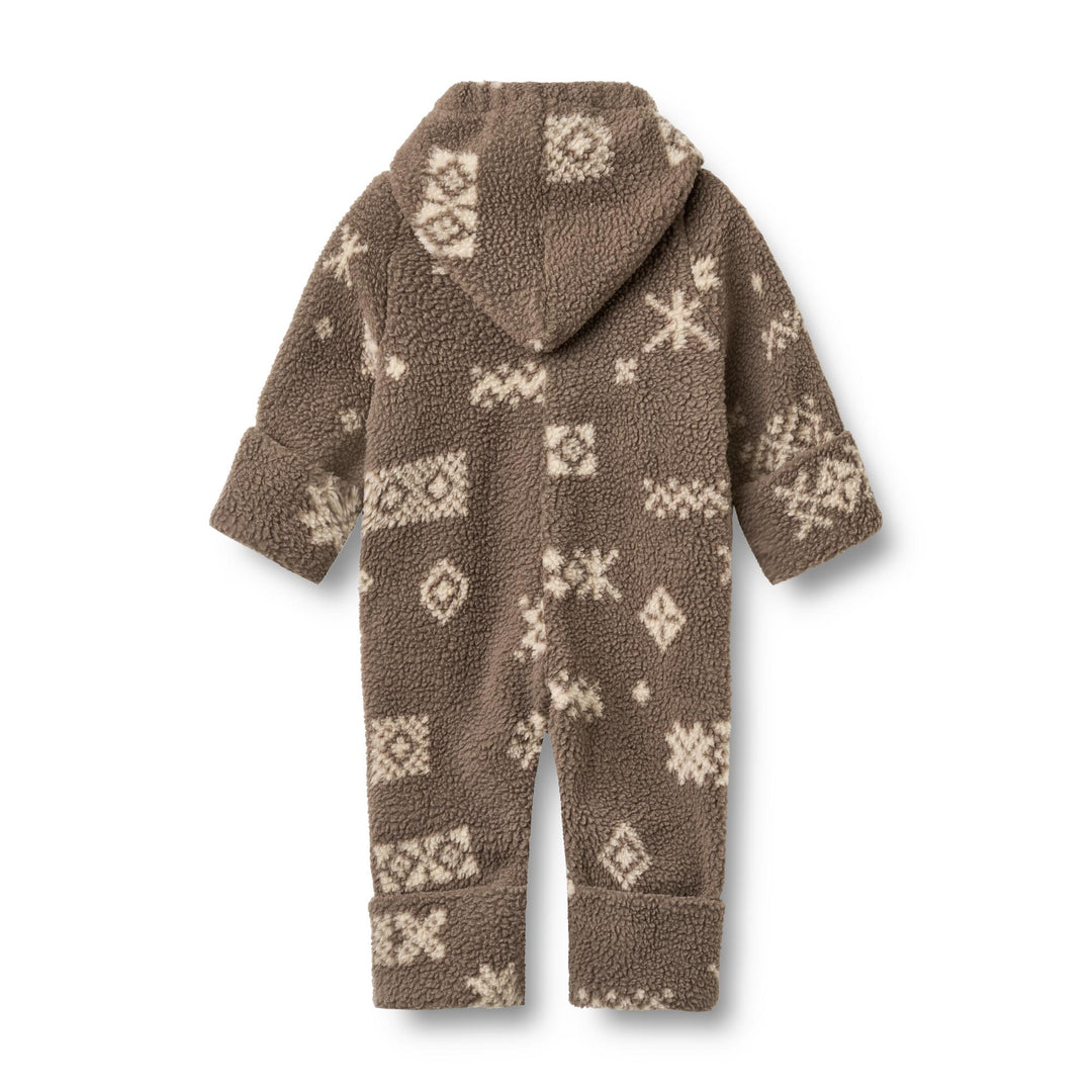 Wheat | Allo Fleecedress - Dry Wood Jacquard