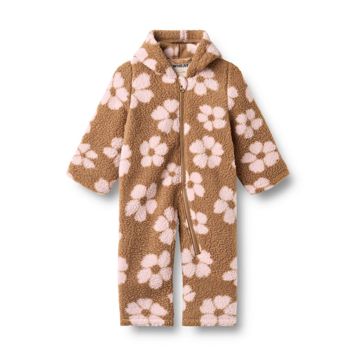 Wheat | Allo Fleecedress - Warm Hazel Flowers