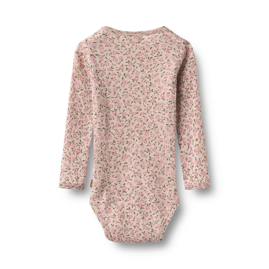 Wheat | Ull Body Lucca - Pale Lilac Flowers